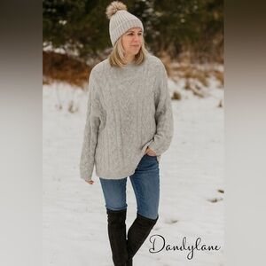 Express Oversized mock Collar Sweater  Small